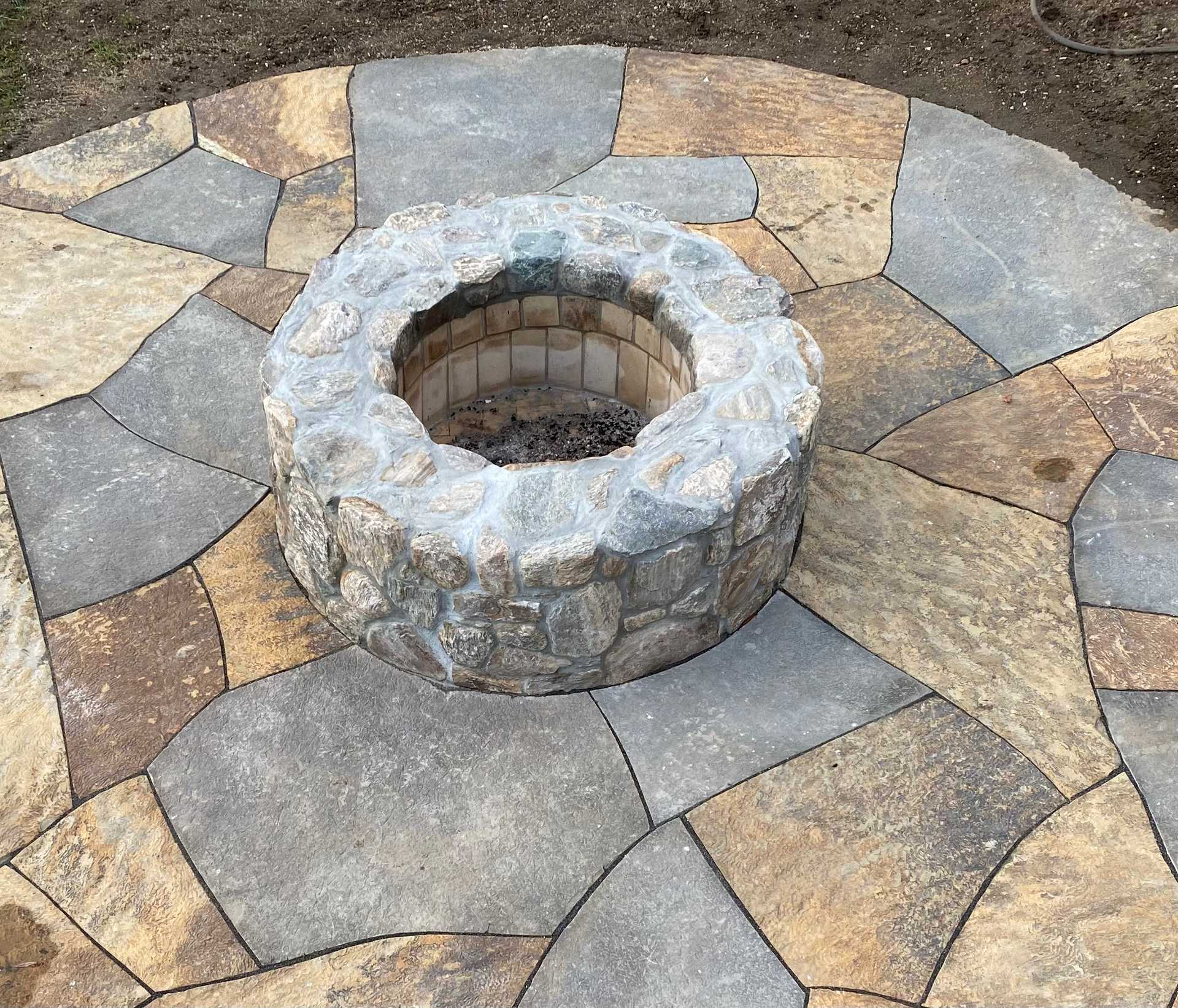 Rustic Stone Firepit
